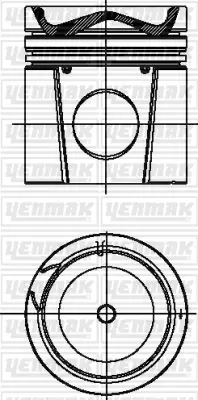 YENMAK 31-03034-000 Pıston+segman 130 Mm Daf Xf 380-430 Euro 3 (Tek Supap) 