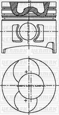 YENMAK 31-04571-000 Motor Pıston Segman Std Nıssan D21 Pıckup Turbo (Bd30t Motor) 