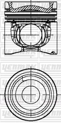 YENMAK 31-04678-000 Pıston + Segman 102,00mm Std Komple Mercedes Axor 1829-2529-3029-Cıtaro / Om906 Euro 5 MERCEDESBENZ 2473305400 2473307602 2473300500 2473305300 2472207502