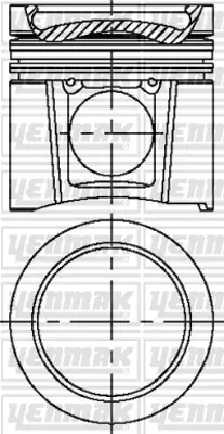 YENMAK 31-04679-000 Pıston+segman 102,00mm Std Komple Mercedes Atego 1518-2124/Axor 1824-2524-2529-3029-3229 / Om904la-O MERCEDESBENZ 2473305400 2473307602 2473300500 2473305300 2472207502