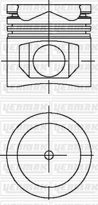 YENMAK 31-04680-000 Pıston+segman 130,00mm Std Mercedes Axor 1836-3236/Actros 1841-1844-1848-1851/Om501-Om502la-Om541-Om MERCEDESBENZ 2473305400 2473307602 2473300500 2473305300 2472207502