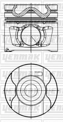 YENMAK 31-30022-000 Pıston Segman Std 81mm Land Rover Dıscovery Range 2.7 Tdı 