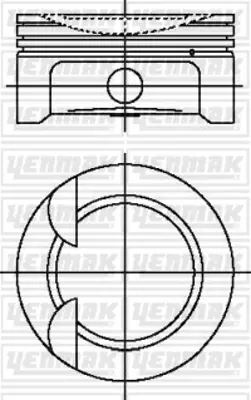 YENMAK 39-04491-000 Motor Pıston Segman Std (Npr Segmanlı) I30 1,6 2012-> I20 1,6 2012-> 77,00 Mm G4fc Motor 