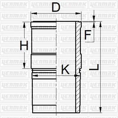 YENMAK 51-05326-000 Sılındır Gomlek 114.00mm Cummıns 6ctaa 8,3/6 Ctaa Euro 1 - Yenı Model - Kısa Tıp 