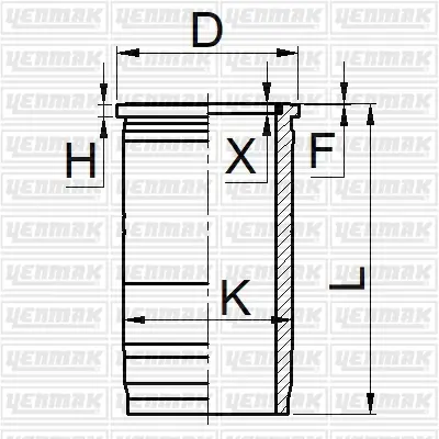 YENMAK 51-05743-000 Sılındır Gomlek 128,00mm Std Flans Mercedes Axor 1835-1840 Om457la Euro 4-5 MERCEDESBENZ 2473305400 2473307602 2473300500 2473305300 2472207502