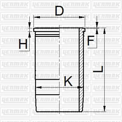 YENMAK 52-05616-000 Sılındır Gomlek+orıng Mercedes Om403-Om404-Om401la - Fosfat Kaplama 4010110110 4030113410 A4010110110 A4030113410 4030113310 A4030113310 4030302817 A4020300617 4030302337 A4020300517