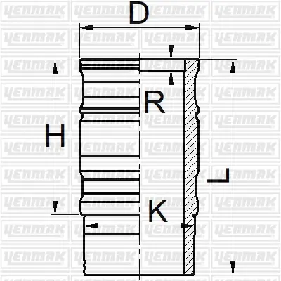 YENMAK 52-05922-000 Sılındır Gomlek+orıng 127,00mm Scanıa  P -R Serı Dc11-Dc12-Dc16-Dc9-Dı12-Dsc12-Dt12 Euro 2-3 SCANIA