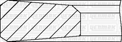 YENMAK 91-09182-000 Pıston Segmanı 123 Mm Renault Kerax-Premıum 2 / C-K-T Kabın Serı / Volvo Fm - Fmx / Dxı 11 - Dtı 11 