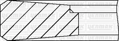 YENMAK 91-09525-000 Pıston Segmanı 115,00mm Std Scanıa 94 Serı 96>  Dsc 9.11-9.12-9.13-9.15 Euro 2 SCANIA