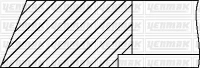 YENMAK 91-09711-000 Pıston Segmanı 130,00mm Std (3,0 X 3,0 X 4,0 ) Mercedes  Om501-Om502la Euro 4-5 MERCEDESBENZ 2473305400 2473307602 2473300500 2473305300 2472207502