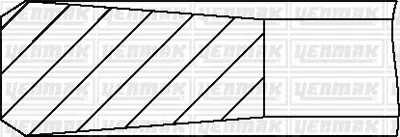 YENMAK 91-09762-000 Motor Segmanı 126 Mm Std Man Tgs D2676 Euro 5    Tek Gozluk 