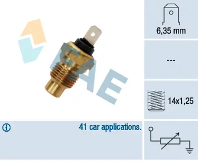 FAE 31280 Hararet Musuru Em J9 R9 Master Trafıc P205 P305 P405 P505 P604 