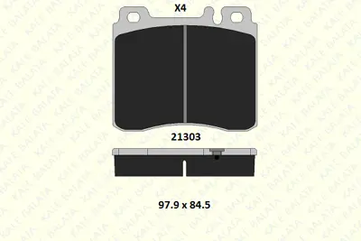 KALE 21303 188 04 MSH KD11 Fren Balatası On S-Class W140 91>98 C140 92>99 