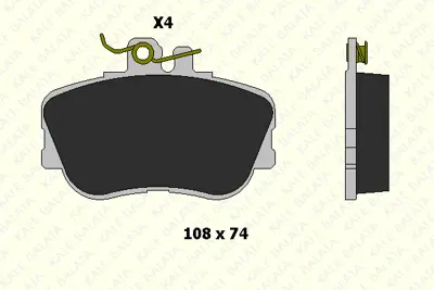 KALE 21439 203 24 KD11 Fren Balatası On C-Class W202 94>00 S202 96>01 