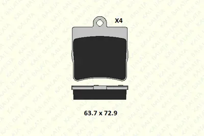 KALE 21919 157 04 MSH KD11 Fren Balatası Arka W202 95>00 S202 96>00 W203 00>07 Cl203 08>11 W210 95>00 R170 96>00 R171 04>11 