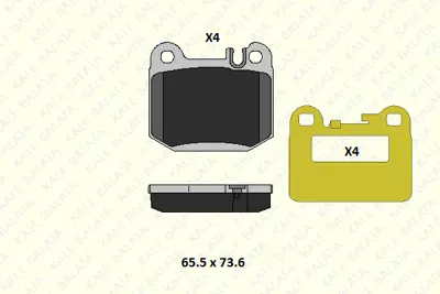 KALE 23157 160 04 KD11 Fren Balatası Arka Ml-Class W163 98>05 