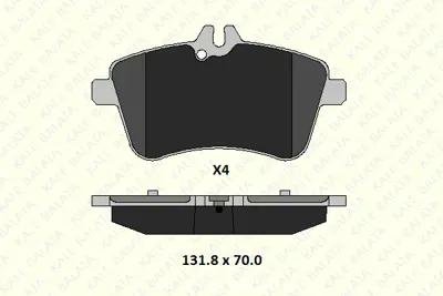 KALE 23881 201 15 KD11 Fren Balatası On A-Class W169 04>12 B-Class W245 05>11 