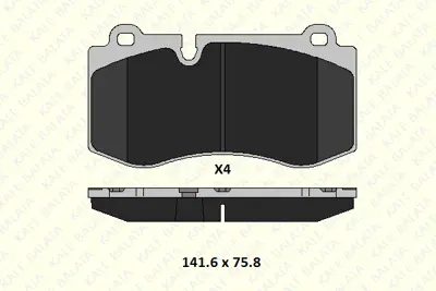 KALE 23960 178 05 KD11 Fren Balatası On W211 05>08 W221 06>13 C216 06>13 R230 01>12 