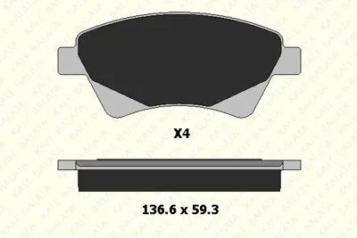 KALE 24065 184 04 On Fren Balatası Megane Iı Scenıc Iı 1,4 / 1,5dcı / 1,6 / 1,9dcı / 2,0 Kangoo 1,9dcı 01> 