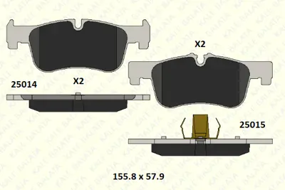 KALE 25014 183 05 KD11 Fren Balatası On Bmw F20 F21 