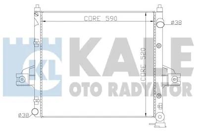 KALE 342090 Radyator Grand cherokee ıı 4,7 v8 4x4 01 05 