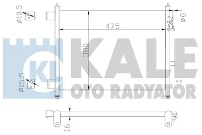 KALE 342435 Klıma Radyatoru Nıssan Mıcra 1.2 (At) 2010> 