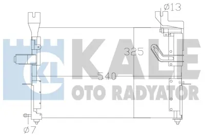 KALE 342620 Klıma Radyatoru Kıa Prıde 1996 2001 