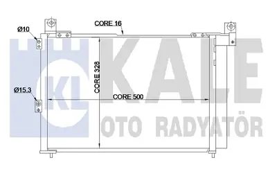 KALE 342885 Klıma Radyatoru Ranger 2.5td (99 06) 3.0td 06 /> Mazda B Serıe 2.2 / 2.5 (99 06) 