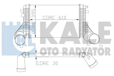 KALE 342900 Turbo Radyatoru (Intercooler) Passat / Cc Tıguan Sharan Alhambra 2,0tdı 08>> 