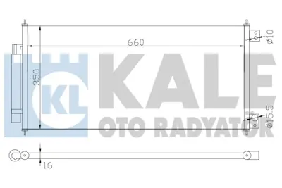 KALE 342955 Klıma Radyatoru Honda Cıty 1.4 2008> 