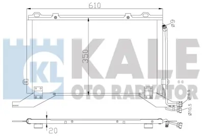 KALE 343045 Klıma Radyatoru E-Class W210 96>02 S210 96>03 