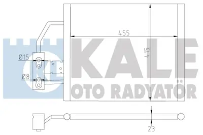 KALE 343055 Klıma Radyatoru Bmw M52 M54 M62 S62 E39 Z8-E52 96>03 