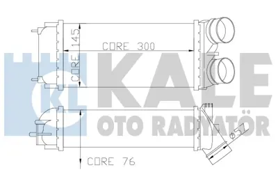 KALE 344200 Turbo Sogutucu Radyator (Intercoll) P308 P3008 P5008 C4 C4 Pıcasso Ds5 C4 Iı Ds4 Ep6dt / Ep6cdt (1,6 