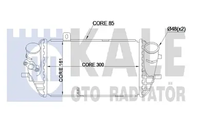 KALE 344950 Intercooler (Ara Sogutucu) Hyundaı Accent Blue 1.6 Crdı 2011-> I30 1.6 Crdı 2012-> I20 1.4 Crdı 2008 