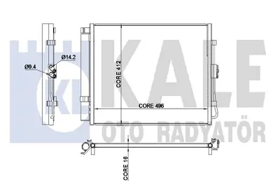 KALE 345240 Klıma Radyatoru Kıa Soul 1.6 Dızel 2009> 