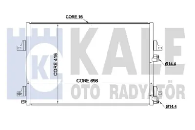 KALE 345290 Klıma Radyatoru (Kondanser) Espace Iv 