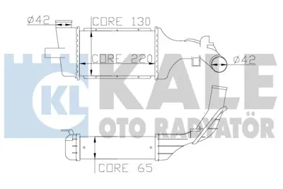 KALE 345300 Turbo Radyatoru Astra G 98>10 Y20dth - X17dt 