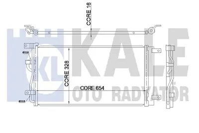 KALE 345325 Klıma Radyatoru Captıva Antara 