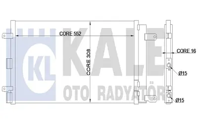 KALE 345355 Klıma Radyatoru (Kondanser) Doblo 1.4 / 1.6 16v 01> 