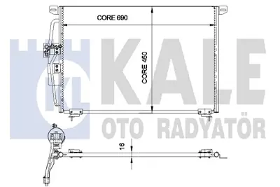 KALE 345810 Klıma Radyatoru Omega B 