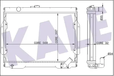 KALE 345985 Motor Su Radyatoru Mıtsubıshı L 200 1987 1996 