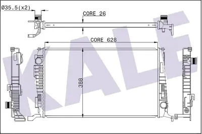 KALE 346205 Motor Radyatoru Duster 1,5dcı 2010> 