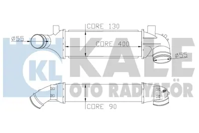 KALE 346600 Turbo Radyatoru (Intercooler) Transıt V184 2,0tdcı 100ps / 125ps 00>06 Onden Ceker 