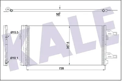 KALE 347465 Klıma Radyatoru (Kondanser) Boxer Jumper Ducato 2.2 Hdı 3.0 Hdı 06> 