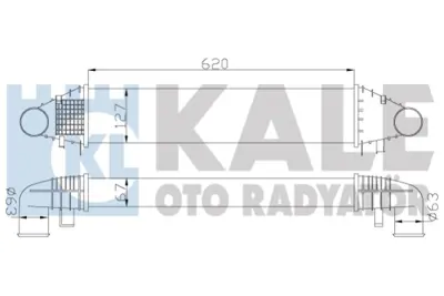 KALE 347700 Turbosarj Radyatoru C-Class W204 08>14 E-Class W212 11>15 