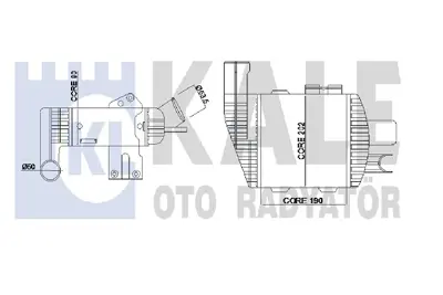 KALE 348670 Turbo Radyatoru Tucson 2,0 Crdı 2004>2010 Sportage 2,0 Crdı 2004> 