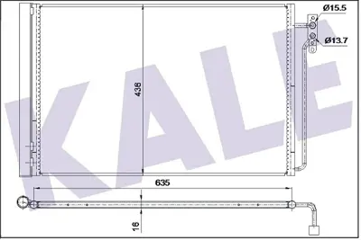 KALE 350665 Klıma Radyatoru 306d1 M62 B44 Range Rover 3 Vogue L322 02>15 