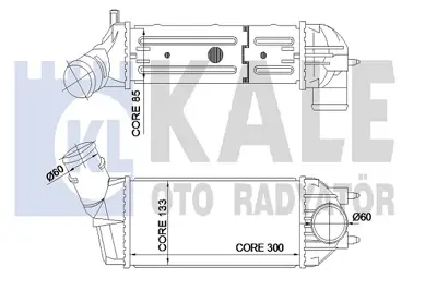 KALE 350815 Turbo Intercooler Radyatoru P307 C4 1,6 Hdı 2,0hdı 16v Olcu: (133,4×300×85) 