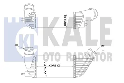 KALE 350820 Intercooler Radyatoru 807 Expert Iıı C8 Jumpy Jump Iıı 