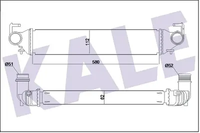 KALE 350965 Turbo Radyatoru 500x  1.4 14> Jeep Renegade 14> 